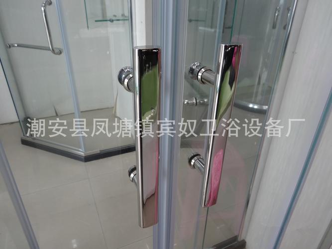 381屏风型淋浴房 一固一活移动门设计与CE认证钢化玻璃的商品房应用